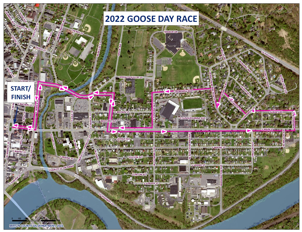 Goose Day 2022 Race Map